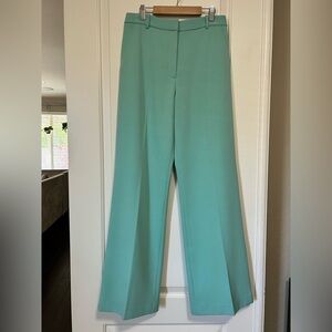 🌿🩶 Lucy Trouser Pistachio Mint Wide Leg Summer Boss lady tailored Pants 🩶🌿